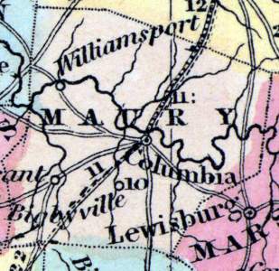 Maury County, Tennessee, 1857