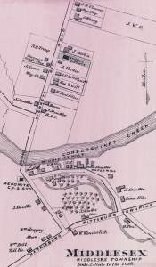 Middlesex, Pennsylvania, 1872, map