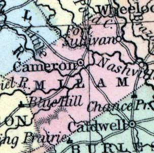 Milam County, Texas, 1857