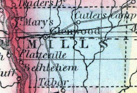 Mills County, Iowa, 1857