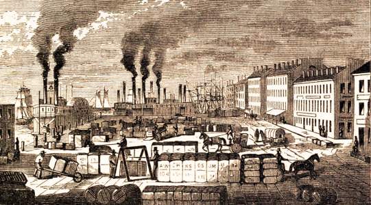 Mobile, Alabama, 1861, artist's impression