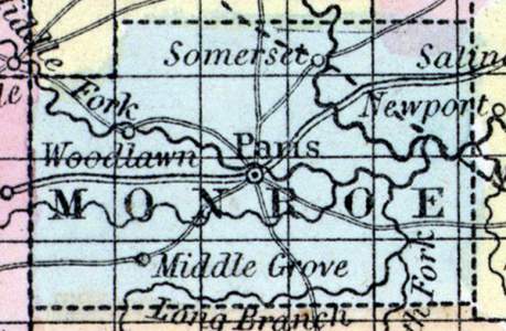 Monroe County, Missouri, 1857