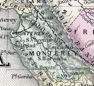 Monterey County, California, 1860
