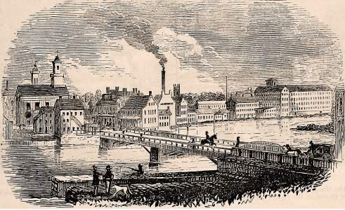 Nashua, New Hampshire, 1861, artist's impression