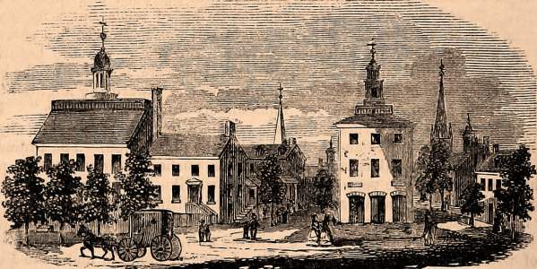 New Castle, Delaware, 1861, artist's impression