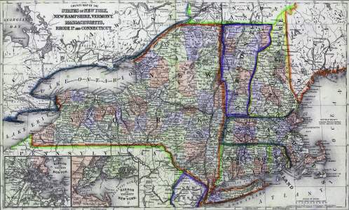 New England, 1866, zoomable map