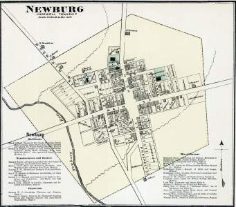 Newburg, Pennsylvania, 1872, map