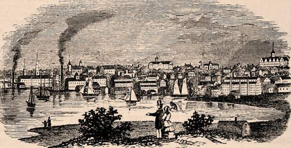 Newport, Rhode Island, 1861, artist's impression