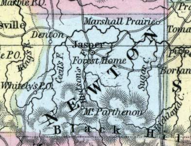 Newton County, Arkansas, 1857