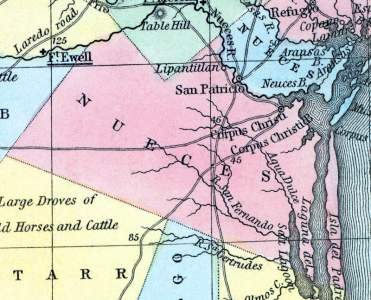 Nueces County, Texas, 1857