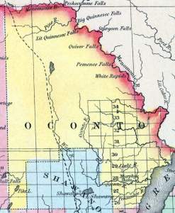 Oconto County, Wisconsin, 1857