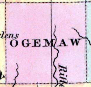 Ogemaw County, Michigan, 1857