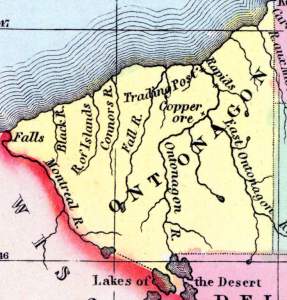 Ontonagon County, Michigan, 1857