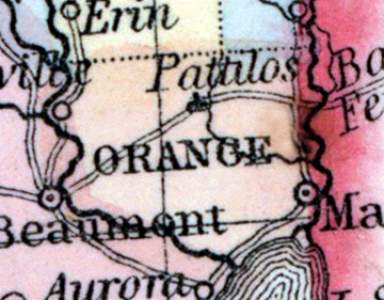 Orange County, Texas, 1857