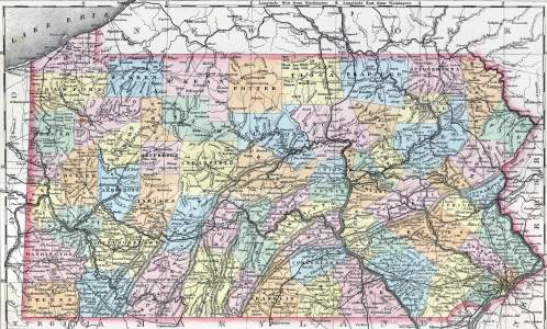 Pennsylvania, 1857, zoomable map