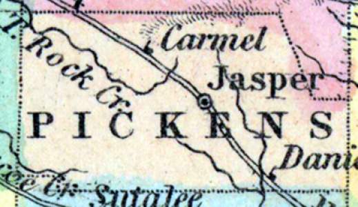 Pickens County, Georgia, 1857