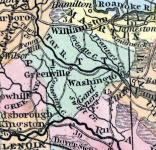Pitt County, North Carolina, 1857