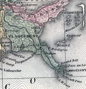 Plaquemines Parish, Louisiana, 1857