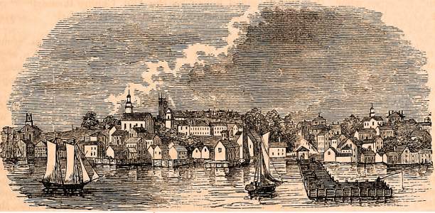 Plymouth, Massachusetts, 1861, artist's impression