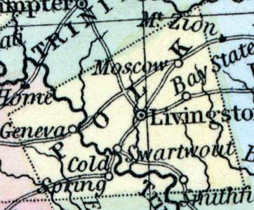 Polk County, Texas, 1857