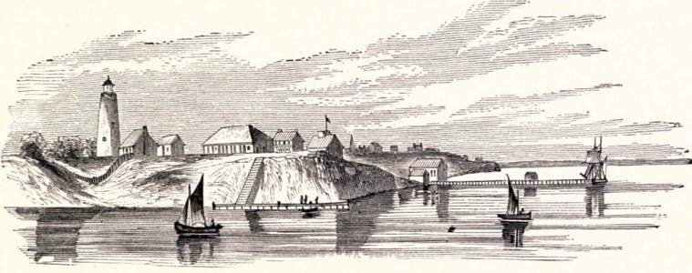 Port Isabel, Texas, 1861, artist's impression