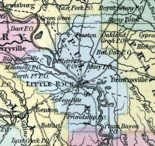 Pulaski County, Arkansas, 1857