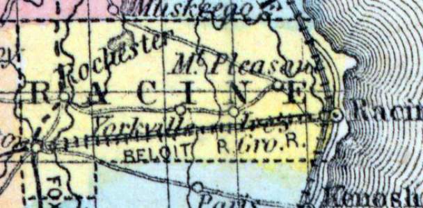 Racine County, Wisconsin, 1857