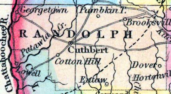 Randolph County, Georgia, 1857