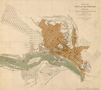 Richmond, Virginia, 1858, with 1864 additions
