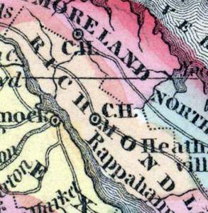 Richmond County, Virginia, 1857
