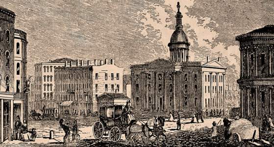 Rochester, New York, 1861, artist's impression