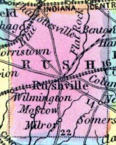 Rush County, Indiana, 1857