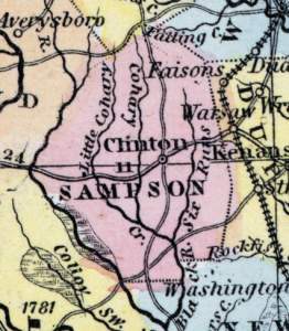 Sampson County, North Carolina, 1857