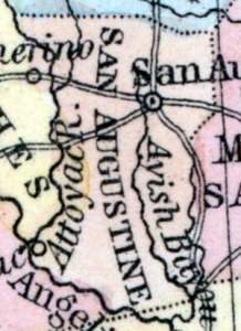 San Augustine County, Texas, 1857