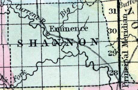Shannon County, Missouri, 1857