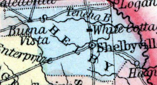 Shelby County, Texas, 1857