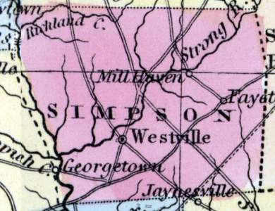 Simpson County, Mississippi, 1857