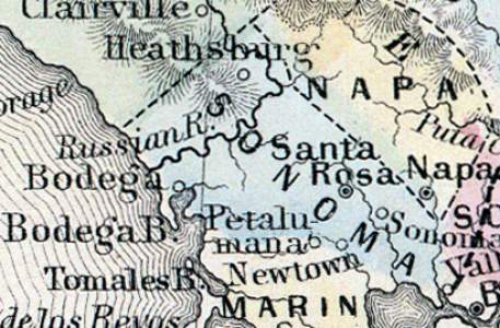 Sonoma County, California, 1860