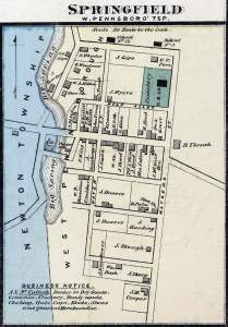 Springfield, Pennsylvania, 1872, map