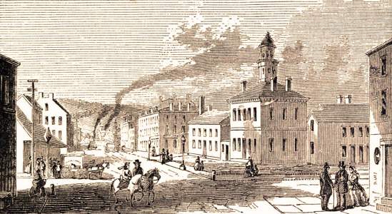 Steubenville, Ohio, 1861, artist's impression