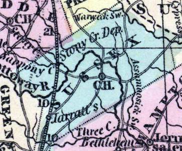 Sussex County, Virginia, 1857