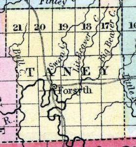 Taney County, Missouri, 1857