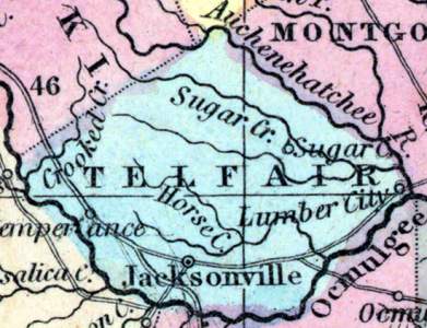 Telfair County, Georgia, 1857