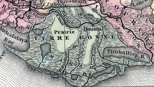 Terrebonne Parish, Louisiana, 1857