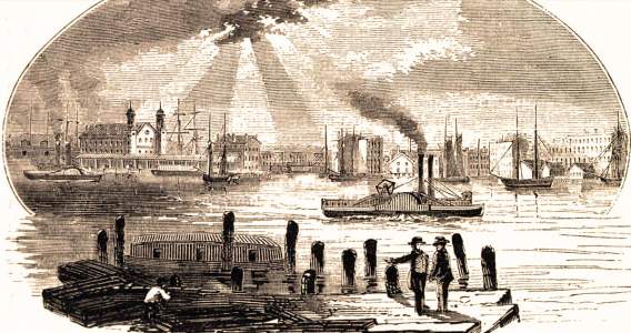 Toledo, Ohio, 1861, artist's impression