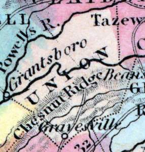 Union County, Tennessee, 1857