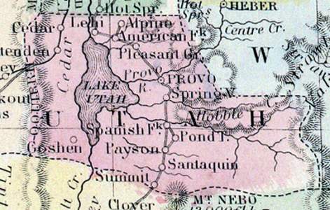 Utah County, Utah Territory, 1865