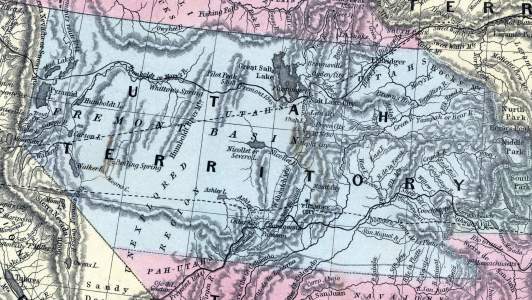 Utah Territory, 1857, zoomable map