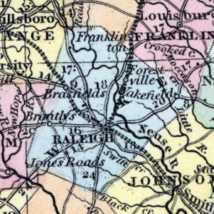 Wake County, North Carolina, 1857