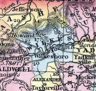 Wilkes County, North Carolina, 1857
